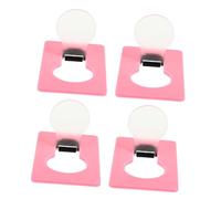 SEWACC 4pcs Portable Mini LED Card Lights for Handbags Warm Lamps with Creative Card Shape Bright Purse Lights for Easy Item Finding Durable Abs Material Compact Emergency Bag Lamps