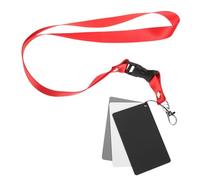 SEWACC 4pcs Portable White Balance Cards Double-sided Grey Black White Exposure Reference for Photography Professional Acrylic Lightweight