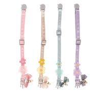 SEWACC 4pcs Princess-style Cat Collar Lace Embroidery and Bow Tie Decorations Comfortable Adjustable Neckwear for Girl Kittens for Parties and Daily Walks