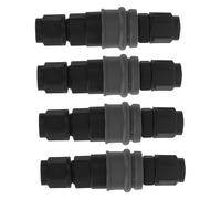 SEWACC 4pcs Quick Release Pneumatic Plastic Connectors Self Locking Hose Adapter with High Strength Pneumatic Plastic Construction Weather Resistant Push to Connect Fittings for Air Tools