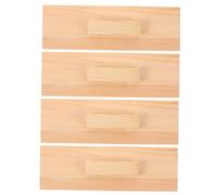 SEWACC 4pcs Rectangular Wooden Soap Mold Lid Cover Dustproof Loaf Box Top for DIY Handmade Soap Making with Sturdy Handle