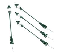 SEWACC 4Pcs Scale Simulated Street Lights with Stable Base Decorative Ornaments for DIY Mini Houses Garden Adornments