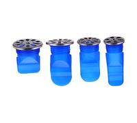 SEWACC 4pcs Silicone Seal Core Floor Drain Strainer Durable Odor Stopper for Toilet Kitchen Bathroom Smell Sewer Trap Covers Small Medium Large
