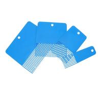 SEWACC 4pcs Textured Paint Comb Set for Plaster Art with Fine Tooth Design, Plastic Texture Tools for Wall and Ceiling Graining, Suitable for Drywall and Decorative Painting