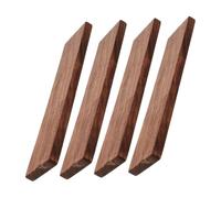 SEWACC 4PCS Thick Walnut Wood Planks Unfinished Hardwood Boards for DIY Engraving Whittling Crafting and Woodworking Projects Stable and Portable Wood Blocks for Handmade Gifts and Home