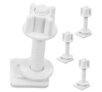 SEWACC 4pcs Toilet Seat Mounting Screws Replacement Toilet Bolt Covers for Easy Installation Strong Deformation Fixings Compatible with and Lids