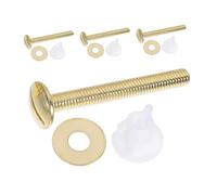 SEWACC 4pcs Toilet Seat Screws Kit with Rubber Seal Rings Quick-Install Toilet Seat Bolts and Nuts Hidden Mounting System