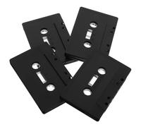SEWACC 4pcs Vintage Blank Audio Cassette Tapes Rustic Handcraft Accessories for DIY Wall Decoration Retro Style Home Art Display
