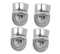 SEWACC 4pcs Zinc Alloy DIY Bag Buckles Press Lock Hardware for Handbag Making Clasps for Suitcase Accessories Easy to Install Replacement Parts