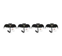 SEWACC 4sets Halloween Bunny Harness with Bat Wings Decorative Rabbit Clothes Wear-resistant Multi-function Bunny Cloths for Pets like Rabbits Chinchillas and Ferrets