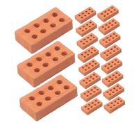 SEWACC 4sets Miniature Bricks for Building Crafts Stackable Brick Models for DIY Miniature House Garden Decor School Projects Realistic Design for Creative Layouts 50pcs*4
