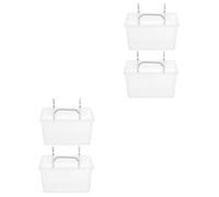 SEWACC 4sets Pegboard Bins for Garage Storage Pegboard Baskets Lid Screw Organizers and Storage Bins Organizer for Workbench Parts for Nails and Screws Peg Board Hook Accessory