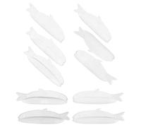 SEWACC 5 Pairs Whale-Shaped Silicone Lash Perm Pads Reusable Lash Lift Curler Shields Small Self-Adhesive Eyelash Perming Pads for Professional