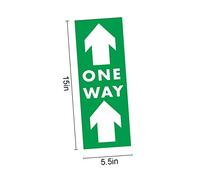 SEWACC 5 Pcs Directional Arrow Floor Stickers Self Adhesive Social Distance Safety Decals for Wood Tile Glass Surfaces for Schools Offices Gyms Warehouses