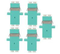 SEWACC 5 PCS Lc Female to Female Fiber Optic Adapter Coupler Duplex Connector Compatible with Multimode Networks for Optical Communication and Catv Systems