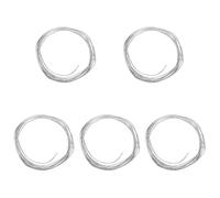 SEWACC 5 Rolls Silver Aluminum Sculpting Wire for DIY Doll Frames Bendable and Cuttable Art Wire for Jewelry Making Floral Arranging and Artistic Model Sculpting Supplies