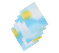 SEWACC 5 Sheets Rainbow Gradient Wrapping Paper Sheets Textured Floral Bouquet Paper for Wedding Wrap Soft for DIY Decorations and Celebrations