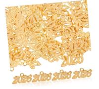 SEWACC 50 Pcs Alloy Pendant Charms for Jewellery Making Lightweight Keychain Craft Accessories with Elegant Graduation Cap Design Fine Detailed DIY Crafting Supplies