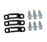 SEWACC 50 Sets Hidden Cabinet Connectors Two in One Cupboard Buckle Fasteners with Galvanized Screws Durable Reinforced Manganese Steel Invisible Screw Fastener for Wardrobe and Furniture
