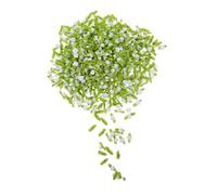 SEWACC 500pcs Mini Satin Rose Flower Heads for DIY Crafts Elegant Wedding Decor and Home Decoration Versatile Faux Flowers for Garlands Hair Clips and More White