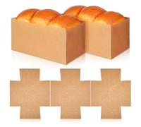 SEWACC 50Pcs Bread Pan Liners Nonstick Disposable Baking Paper Sheets 12.20 X 9.45 in Food Grade Parchment for Bread Loaf Cake Pastry Snacks Candy Oven and Freezer Safe