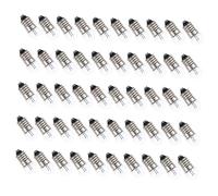 SEWACC 50pcs Bulb Screw Base Small Light Bulbs for Physics Kit Electrical Experiments for School Science DIY Replacement