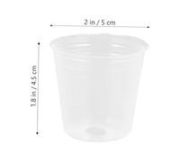 SEWACC 50Pcs Clear Plant Nursery Pots with Drainage Small Transparent Plastic Orchid Pots for Indoor Outdoor Gardening Breathable Seedling Containers for Succulents and Houseplants