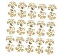 SEWACC 50Pcs Copper Flower DIY Hairpin Accessories for Handmade Chinese Style Antique Headdress Craft Charms for Wedding Bride Hair Decoration and Hairpins