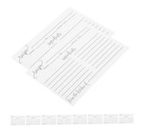 SEWACC 50PCS Double Sided Blank Recipe Cards Thick Writable Kitchen Cards for Professional Chefs BBQ Cooking Compact Portable and Recipes Vintage Style