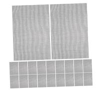 SEWACC 50pcs Gardening Soil Mesh Screen Rectangular Flower Pot Bottom Grid Mats for Bonsai Drainage Breathable Plant Pot Liner Mesh Pads Preventing Soil Leakage and Supporting Root Health
