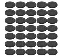 SEWACC 50pcs High Purity Graphite Electrode Disc Circular Graphite Block Plate with Corrosion Resistance and Thermal Endurance for Industrial and Laboratory Conductivity Applications