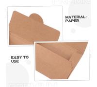 SEWACC 50PCS Kraft Paper Card Sleeves for Business Cards Envelopes Prevent Demagnetization Fits Hotel Keys ATM Ids Tear-Resistant Holder