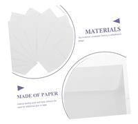 SEWACC 50pcs Mailing Envelopes Letter Size Wedding Invitation Envelopes Letter Sized Money Greeting Card Mailing Card Post White