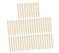 SEWACC 50Pcs Non Sharpening Short Pencils for Smooth Writing Drawing Tools for Students Artists Compact Log Pencils for Sketching Calligraphy