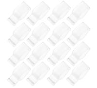 SEWACC 50pcs Plastic PP Cosmetic Dispenser Pump Lock Clips, Leakproof Bottle Holder Clip for Cleansing Oil and Shampoo Pumps, Compatible with 20-Thread Bottles, Suitable for Travel and