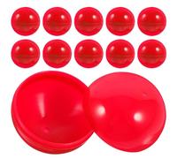 SEWACC 50pcs Raffle Balls, Plastic Bingo Balls Colorful Hollow Balls Filled Raffle Balls with No Number (4cm Red)