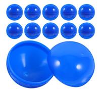 SEWACC 50pcs Raffle Balls, Plastic Bingo Balls Colorful Hollow Balls Filled Raffle Balls with No Number (4cm Blue)