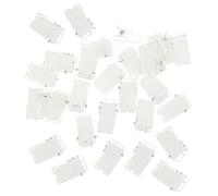 SEWACC 50pcs Transparent Id Badge Clips Self Adhesive Wall Mount Paper Clamps with Spring Design for Office School Home Organization and Item Fixing