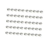 SEWACC 50pcs Vintage Zinc Alloy Spacer Beads with Large for DIY Bracelet Necklace Jewelry Making Antique Silver Finish Multi Functional Craft Beads for Handmade Accessories
