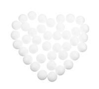SEWACC 50pcs White High Density Foam Balls for Painting Projects Smooth Polystyrene Spheres for Wedding Decor Party Decorations School Art Supplies Lightweight DIY Craft Materials