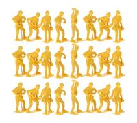 SEWACC 54pcs Micro Landscape Workers Models Toy Set, Engineering Man Figurines And Tools for Home Play And Display