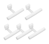 SEWACC 5pcs Bird Feeder Pole Acrylic Perch for Birds for Window Food Dispenser Perch