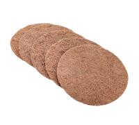 SEWACC 5PCS Bird Nesting Mat Coconut Fiber Pads for Pigeon Breeding 20CM Diameter Natural Breathable Egg Nest Pads Pet Bird Cage Nesting Supplies