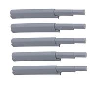 SEWACC 5Pcs Cabinet Door Damper Buffer with Magnet Abs Push to Open Touch System for Drawer Closet Hinges Handle Automatic Opening Secure and Quiet Closure for Home Office Workshop