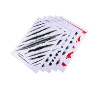 SEWACC 5pcs Car Sticker Crack Pattern Decals Durable Decorative Auto Stickers for Cars and Walls Easy to Apply Unique Realistic Texture