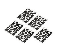 SEWACC 5Pcs Cow Stripe Stickers Adorable DIY Decorative Decals for Scrapbooking Laptops Notebooks and More Easy to Stick Smooth Surfaces