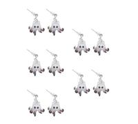 SEWACC 5pcs Cute Octopus Earrings for Cartoon Animal Dangle Jewelry Tiny Quirky Halloween Accessories Lightweight and Fun Gift for Women and Teens