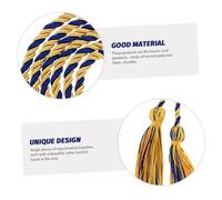 SEWACC 5Pcs Graduation Honor Rope Tassel Lightweight Graduation Dress Cord Decorations for Doctoral Ceremony Gold and Blue Cord Accessories