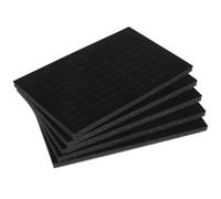 SEWACC 5pcs Jewelry Box Sponge Pad Insert, Black Sponge Earring Display Tray Jewelry Organizer Pads for Ring Earring Display, 11. 00x7. 07x0. 47 Inches