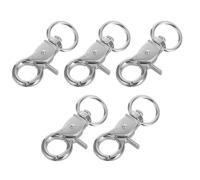 SEWACC 5pcs Large Parrot Cage Door Lock Buckles Sturdy Bird Cage Snap Hooks Safety Locks for Small Birds Escape Prevention Birdcage Accessories for Home Use
